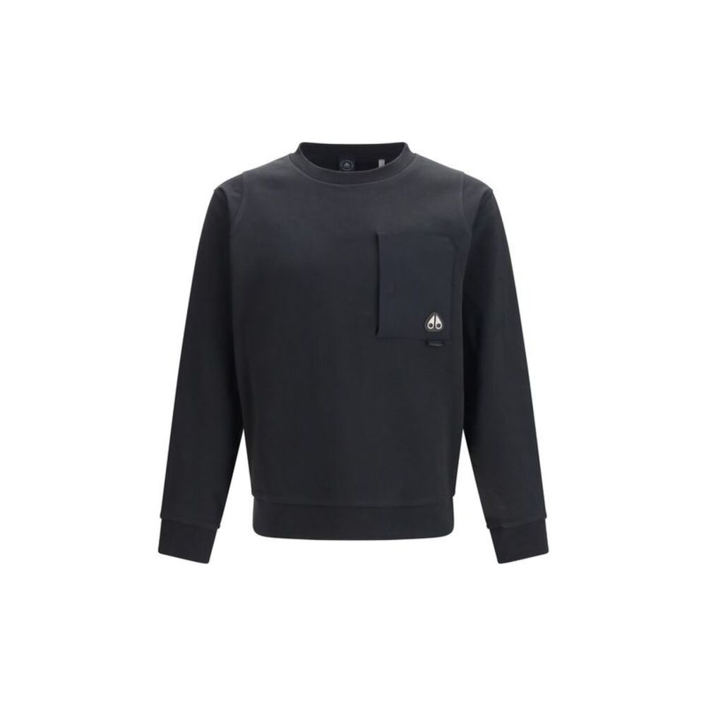 Moose Knuckles Black Cotton Men's Sweatshirt